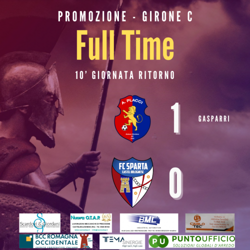 A.Placci Bubano  FC Sparta Castel Bolognese 1-0
